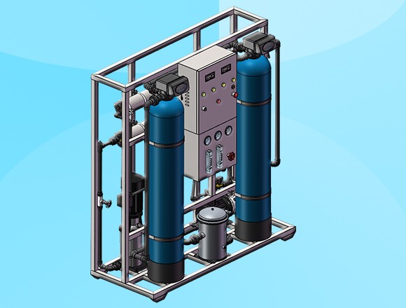 0.5T/H(每小時出水0.5噸)反滲透純凈水設備